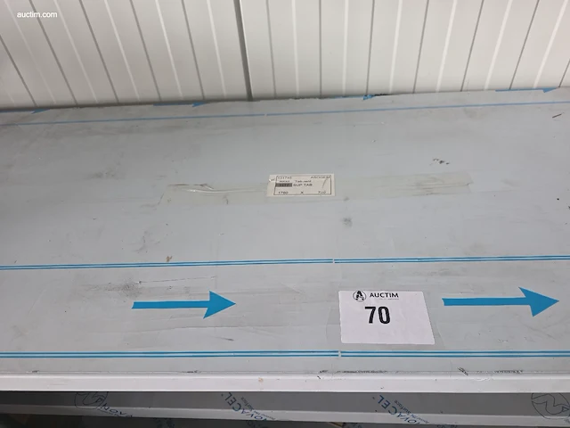 Tafel in inox met 2 ondertabletten nn - afbeelding 2 van  4