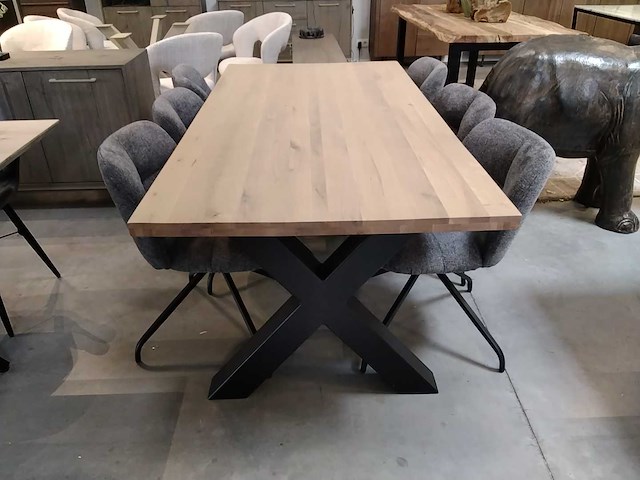 Tafel massief eik - afbeelding 1 van  3