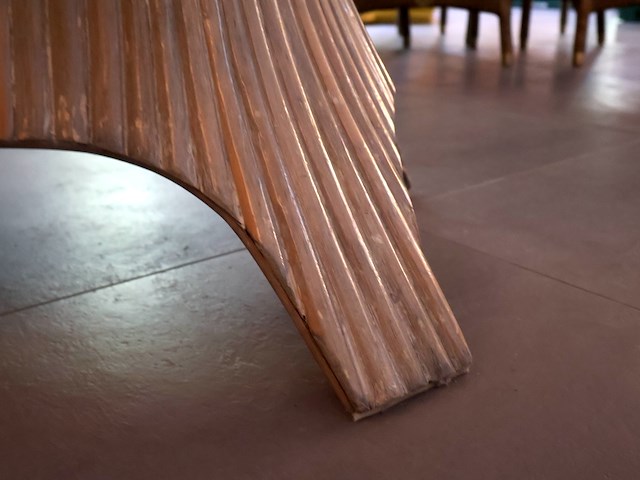 Tafel met glazen blad - afbeelding 4 van  6