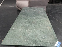 Tafel met groen marmeren blad 190x70 cm - afbeelding 2 van  5
