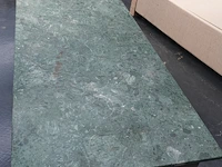 Tafel met groen marmeren blad 190x70 cm - afbeelding 4 van  5