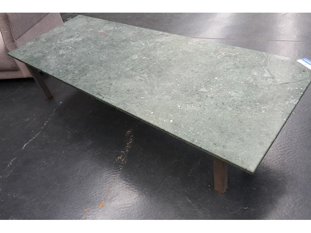 Tafel met groen marmeren blad 190x70 cm - afbeelding 5 van  5
