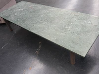 Tafel met groen marmeren blad 190x70 cm - afbeelding 5 van  5