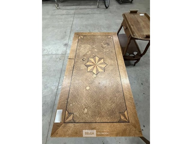 Tafel met ingelegd blad - afbeelding 3 van  3
