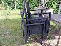 Tafel met outdoor stoelen - afbeelding 5 van  6