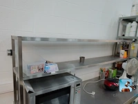 Tafel met roestvrijstalen plank - afbeelding 5 van  7