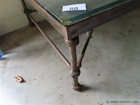 Tafel metaal glazen blad - afbeelding 2 van  3