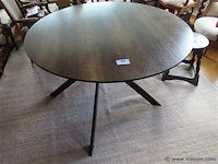 Tafel rond diam 120cm h75 metalen poot - afbeelding 1 van  3