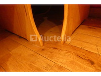 Tafel + stoelen + houten bank