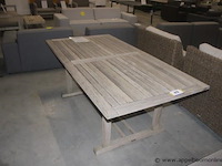 Tafel teak verweerd 194x100cm - afbeelding 1 van  2