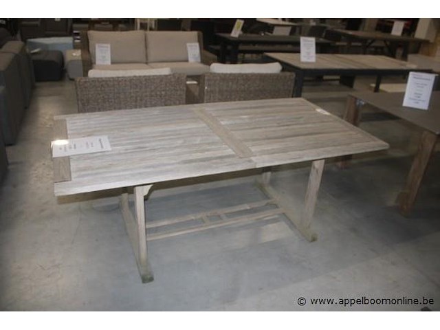 Tafel teak verweerd 194x100cm - afbeelding 2 van  2