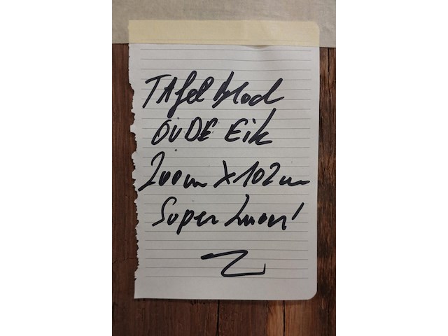 Tafelblad oude eik - afbeelding 2 van  2