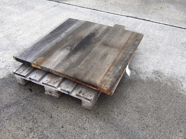 Tafelbladen eiken 1000 x 1000 x 40 mm ( 2 x ) - afbeelding 1 van  5