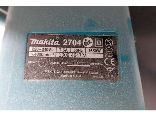 Tafelcirkelzaag makita + verrijdbaar statief - afbeelding 5 van  5