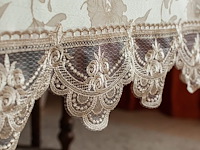 Tafelkleed beige 140*220cm jacquard - afbeelding 3 van  4