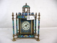 Tafelklok met cloisonne - afbeelding 1 van  9