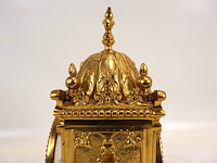 Tafelklok pendule met emaile - afbeelding 3 van  17