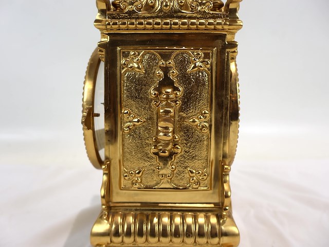 Tafelklok pendule met emaile - afbeelding 4 van  17
