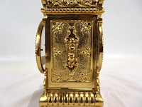 Tafelklok pendule met emaile - afbeelding 4 van  17