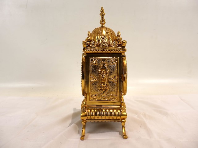 Tafelklok pendule met emaile - afbeelding 6 van  17