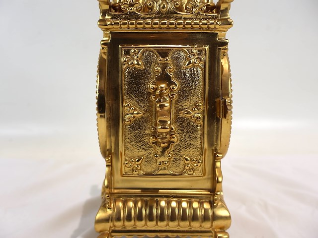 Tafelklok pendule met emaile - afbeelding 8 van  17