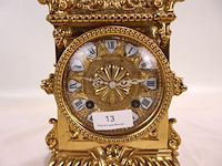 Tafelklok pendule met emaile - afbeelding 11 van  17