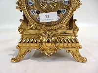 Tafelklok pendule met emaile - afbeelding 12 van  17