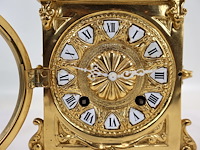 Tafelklok pendule met emaile - afbeelding 13 van  17
