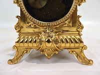 Tafelklok pendule met emaile - afbeelding 17 van  17