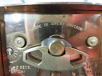 Tafelklokje/wekker made in great britain - afbeelding 4 van  4
