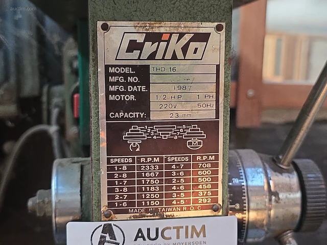 Tafelkolomboormachine criko thd16 - afbeelding 2 van  5