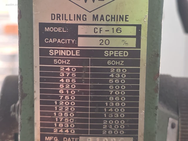 Tafelkolomboormachine reewer - afbeelding 4 van  6