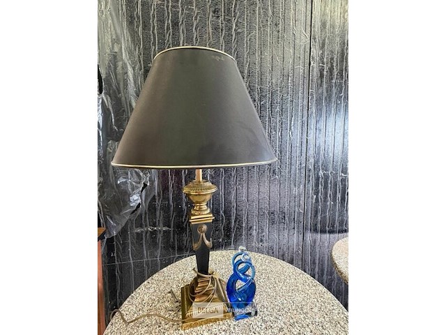 Tafellamp + kunstwerk - afbeelding 1 van  3