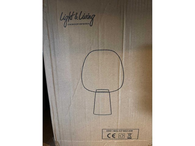 Tafellamp light & living - (1 stuk) - afbeelding 2 van  3