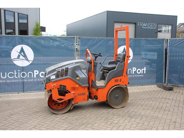 Tandemwals hamm hd8vv diesel 14.8kw 2015 - afbeelding 1 van  1