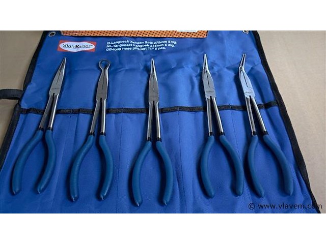 Tangenset-langbek 275mm 5 dlg - afbeelding 1 van  2
