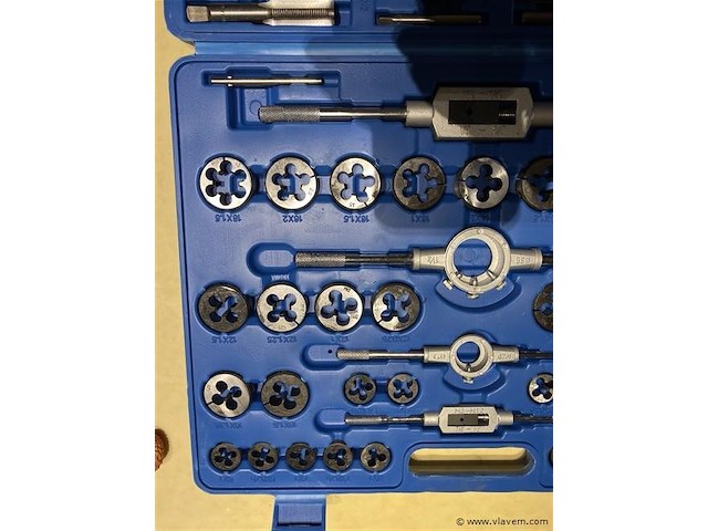 Tap en snij set 110-delig metrisch tungsten staal - afbeelding 3 van  8