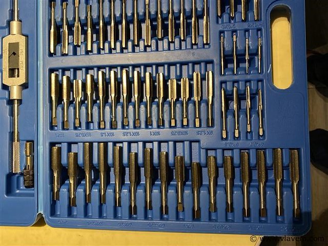 Tap en snij set 110-delig metrisch tungsten staal - afbeelding 5 van  8
