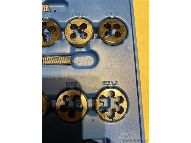 Tap en snij set 110-delig metrisch tungsten staal - afbeelding 7 van  8