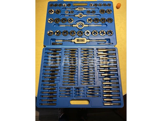 Tap en snij set 110tap en snijset 110-delig metrisch tungsten staal schroefdraad reparatieset tap en snij set 45-delig metrisch tungsten staal-delig metrisch tungsten staal - afbeelding 2 van  11