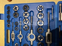 Tap en snij set 110tap en snijset 110-delig metrisch tungsten staal schroefdraad reparatieset tap en snij set 45-delig metrisch tungsten staal-delig metrisch tungsten staal - afbeelding 1 van  11