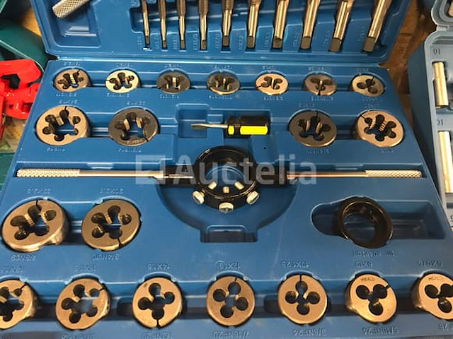 Tap en snij set 110tap en snijset 110-delig metrisch tungsten staal schroefdraad reparatieset tap en snij set 45-delig metrisch tungsten staal-delig metrisch tungsten staal - afbeelding 4 van  11