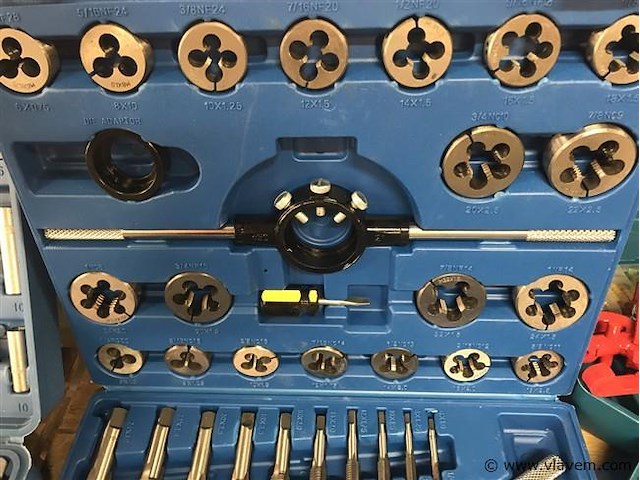 Tap en snij set 45-delig metrisch tungsten staal - afbeelding 4 van  8