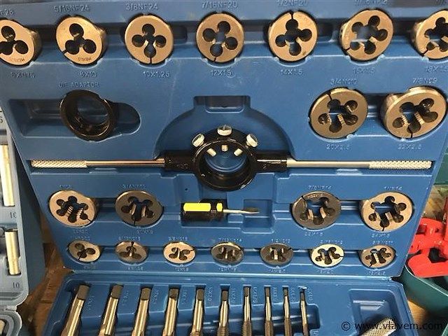 Tap en snij set 45-delig metrisch tungsten staal - afbeelding 4 van  8