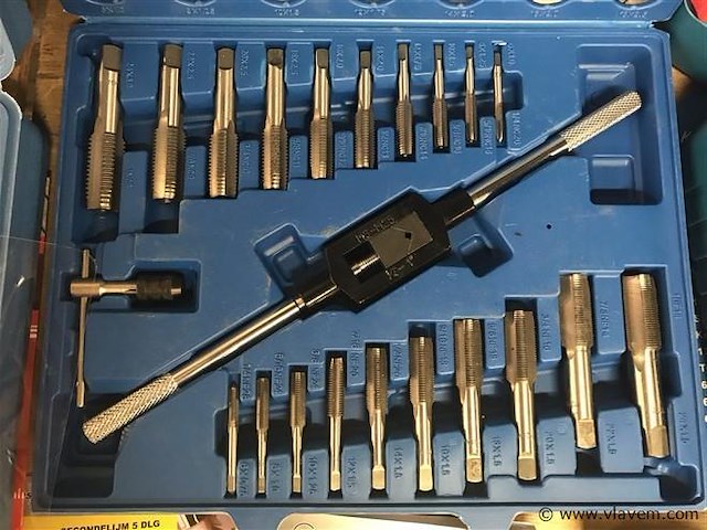 Tap en snij set 45-delig metrisch tungsten staal - afbeelding 3 van  8