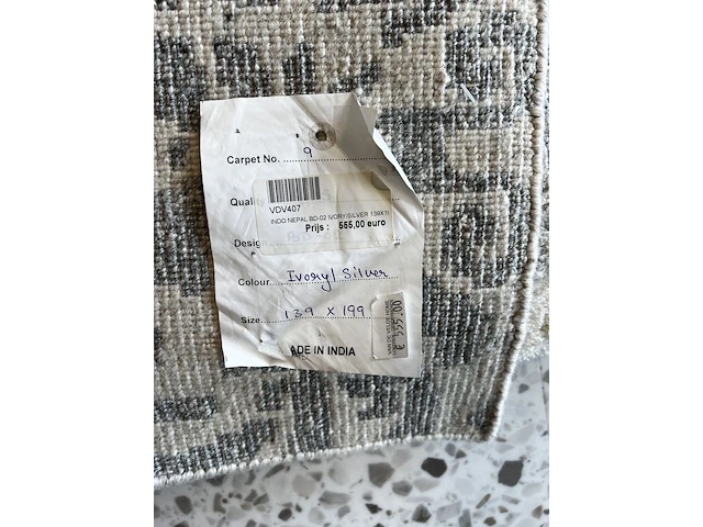 Tapijt ivory silver - afbeelding 2 van  2