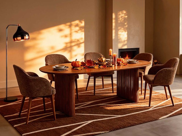 Tapis shaggy berbère lignes asymétriques - 160 x 230 cm - marron et blanc - afbeelding 1 van  4