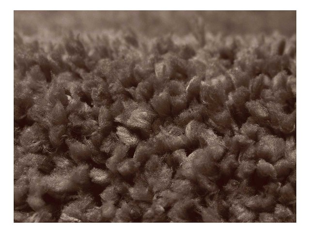 Tapis shaggy berbère lignes asymétriques - 160 x 230 cm - marron et blanc - afbeelding 3 van  4