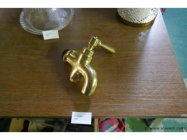 Tapkraan in massief koper - afbeelding 1 van  1