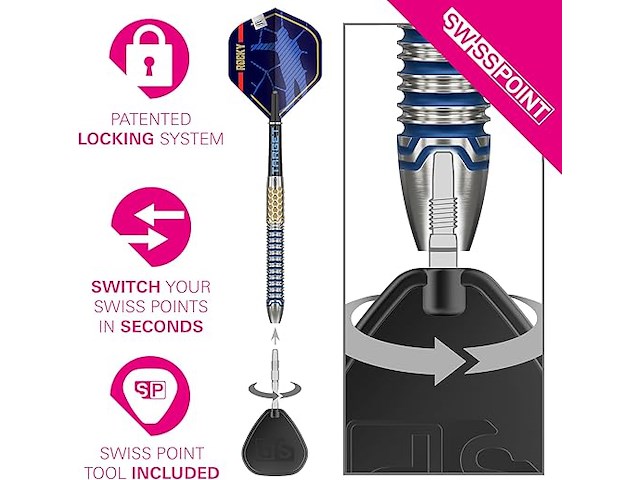 Target darts 'josh rock' dartset (25g) - afbeelding 2 van  4